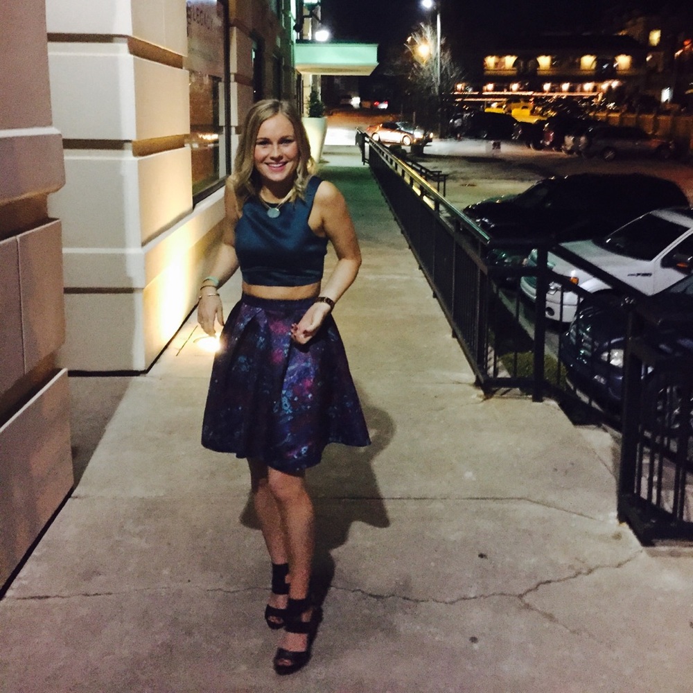 Bubble Skirt and Crop Top